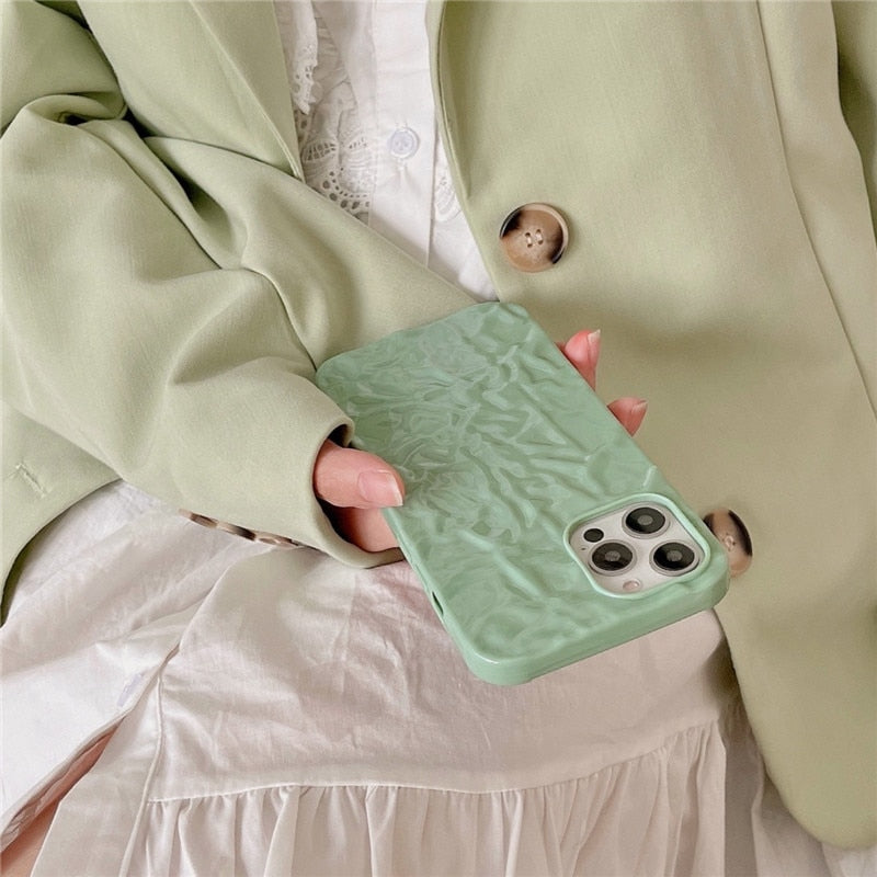 Retro matcha green tea art summer cool Japanese Phone Case For iPhone